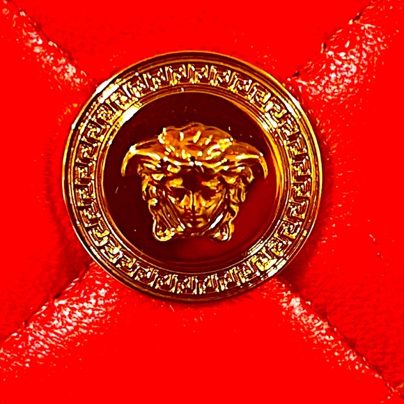 Versace Red Leather Wallet - Picture 3 of 16